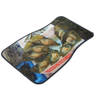 Giant Mussels Tsukiji Fish Market, Tokyo, Japan Car Floor Mat