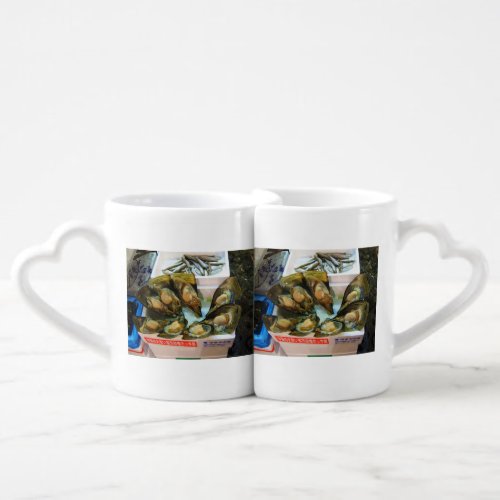 Giant Mussels Tsukiji Fish Market Tokyo Japan Coffee Mug Set