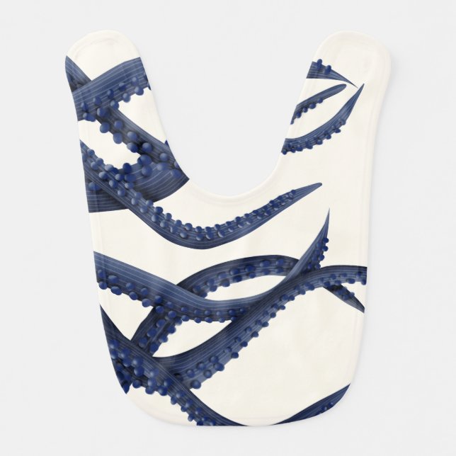 Giant Octopus Tentacles Baby Bib (Front)