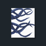 Giant Octopus Tentacles Canvas Print<br><div class="desc">Giant Octopus Blue Triptych by Fab Funky. Features an up-close look at the tentacles of an octopus.|191129D</div>