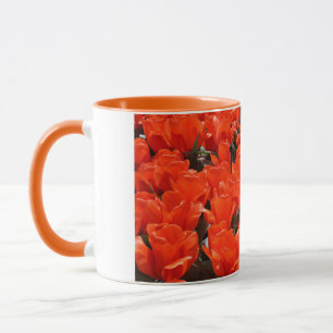 Giant orange tulips mug