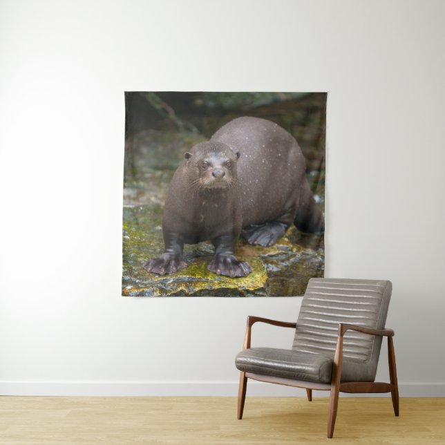 Giant Otter's Footprints Tapestry (In Situ)