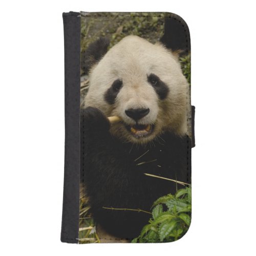 Giant panda Ailuropoda melanoleuca Family 5 Wallet Phone Case For Samsung Galaxy S4