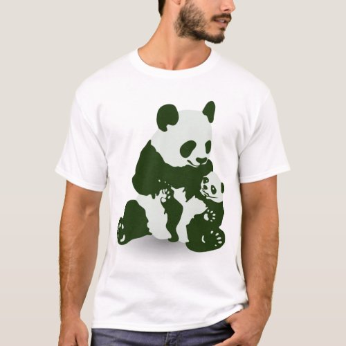 Giant Panda and Cub T_Shirt
