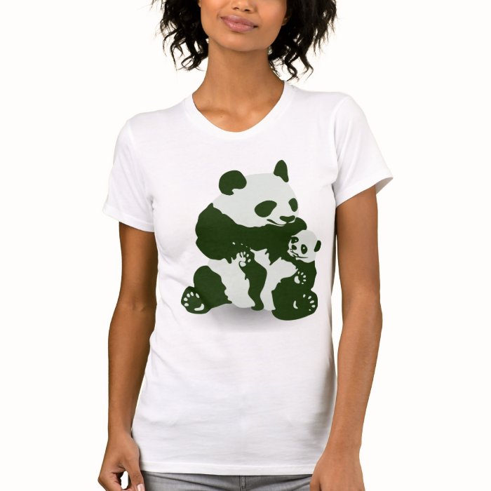 Giant Panda and Cub T Shirt