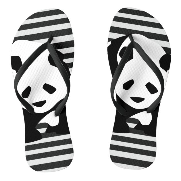 panda flip flops