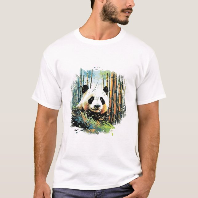Giant Panda Animal World Wildlife Beauty Discovery T-Shirt (Front)