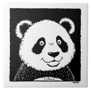 Giant Panda Bear Ceramic Tile