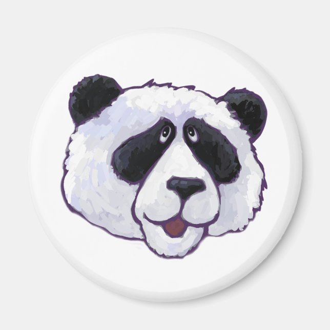 Giant Panda Bear Head Magnet (Front)