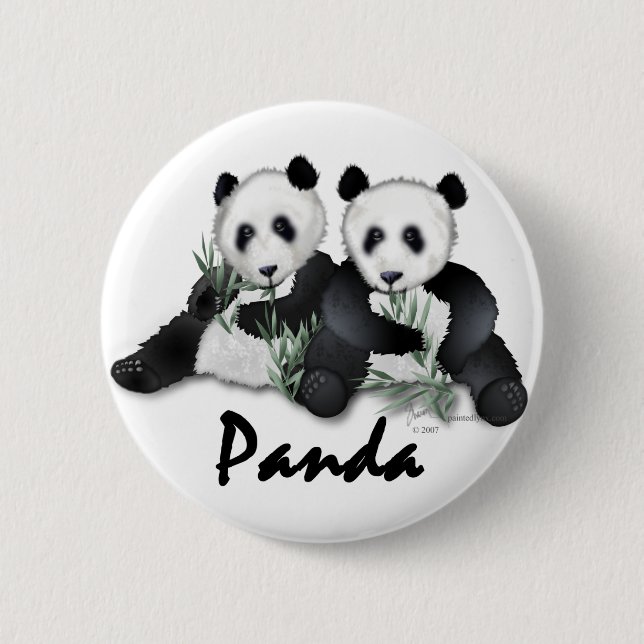 Giant Panda Bears Button (Front)