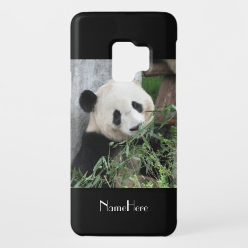 Giant Panda Black Name Tough Case_Mate Samsung Galaxy S9 Case