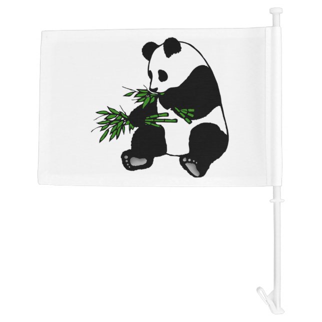 Giant Panda Car Flag (Back)