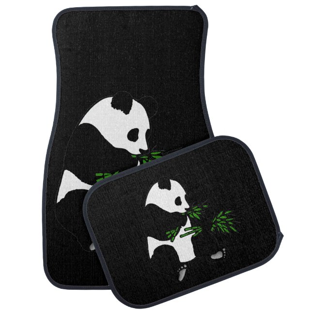 Giant Panda Car Floor Mat (Set)