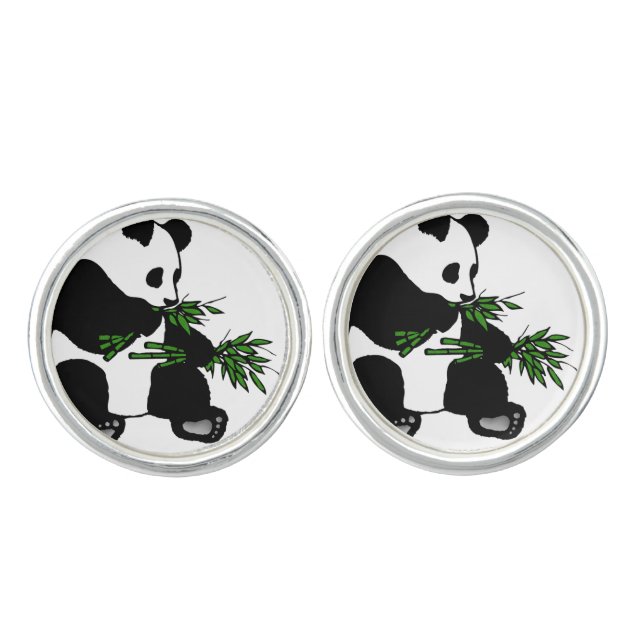 Giant Panda Cufflinks (Front)