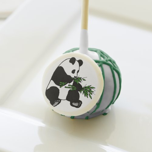 Giant Panda Eats Bamboo Cake Pops