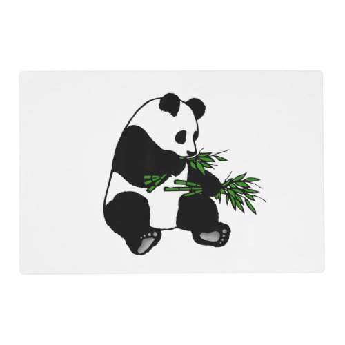 Giant Panda Eats Bamboo Placemat