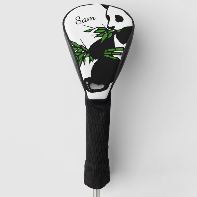 Giant Panda Golf Head Cover (Front)