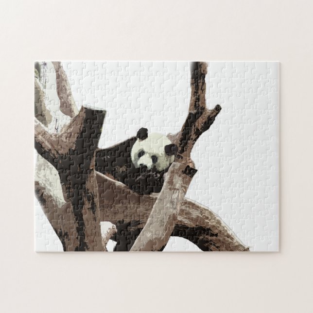 Giant panda in a wild animal zoo photography. jigsaw puzzle (Horizontal)