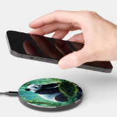 Giant Panda in Bamboo Forest Wireless Charger (Hand)