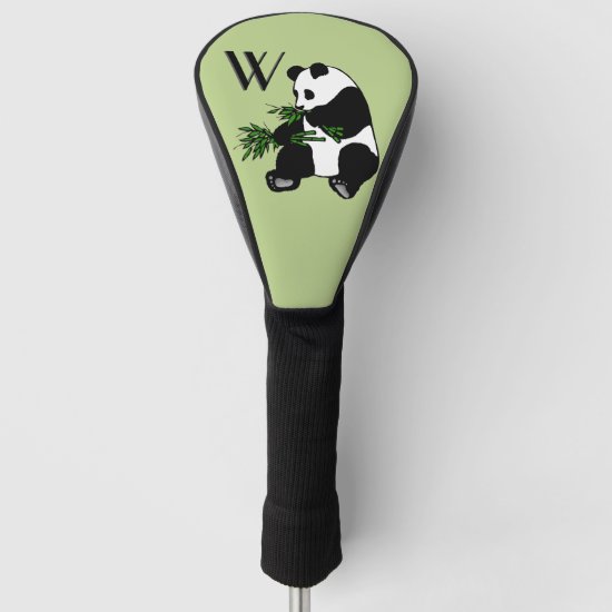 Giant Panda Initial Golf Head Cover