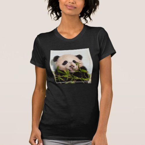 Giant Panda leaning Against Wall T_Shirt