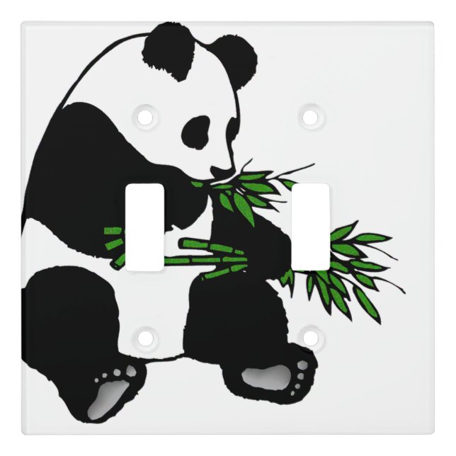 Giant Panda Light Switch Cover (Front)
