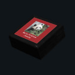 Giant Panda, Merry Christmas, Name, Red Gift Box<br><div class="desc">This personable giant panda was photographed in Chengdu, China. It is part of our "Giant Pandas" collection. This red jewelry/gift box makes a great Christmas gift for a teacher, mother, friend, daughter, or any people who love pandas. The sample name and "Merry Christmas" text can be modified or erased. All...</div>