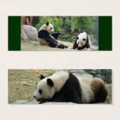 Giant panda mini bookmark (Front & Back)
