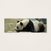 Giant panda mini bookmark (Back)