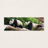 Giant panda mini bookmark (Back)