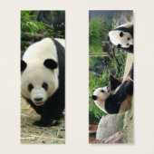 Giant panda mini bookmark (Front & Back)