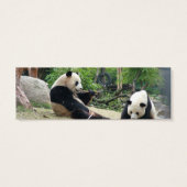 Giant panda mini bookmark (Back)