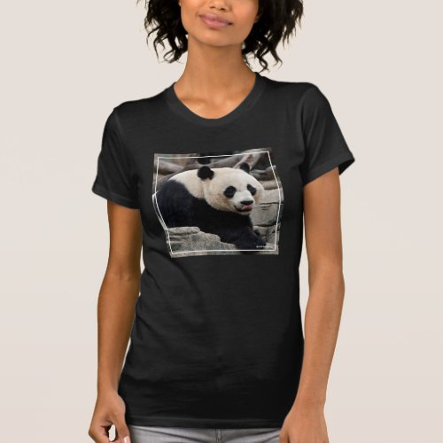 Giant Panda on Rocks T_Shirt