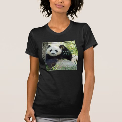 Giant Panda Resting Against Tree T_Shirt