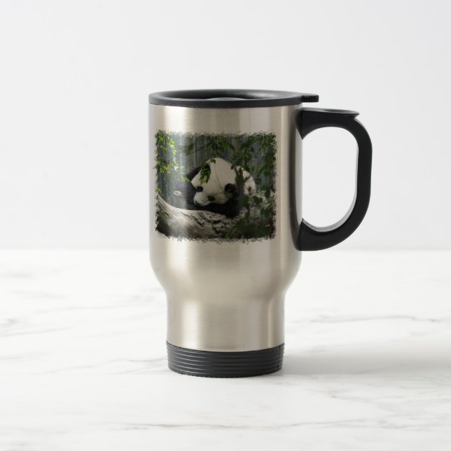 Giant Panda Stainless Steel Travel Mug (Right)