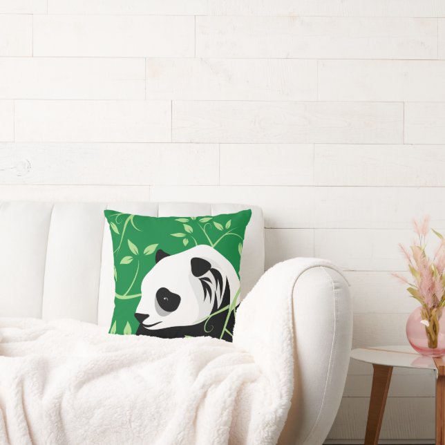 Giant Panda Throw Pillow (Couch)