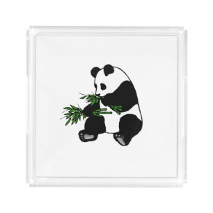 Giant Panda Vanity / Serving Acrylic Tray