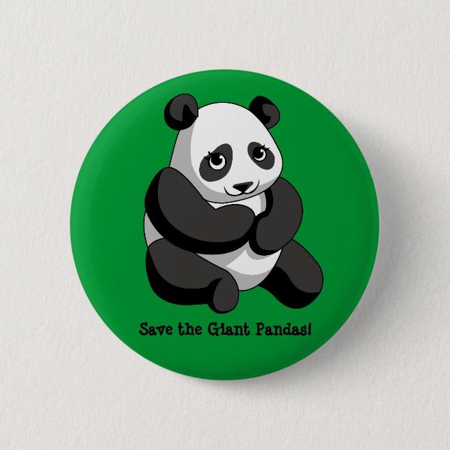 Giant Pandas Pinback Button (Front)