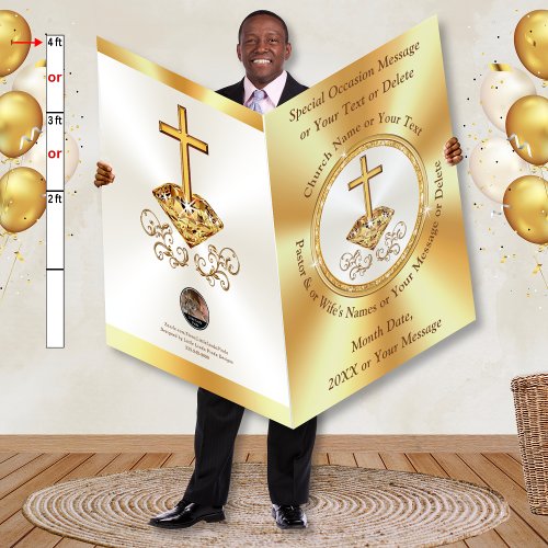 Giant Pastor or Pastor Wife Appreciation Cards Card