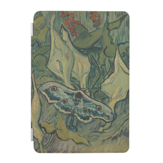 Giant Peacock Moth (1889) by Vincent van Gogh iPad Mini Cover (Front)