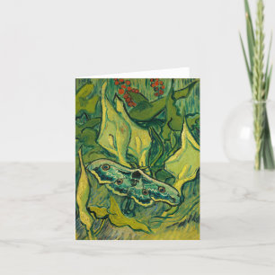 Giant Peacock Moth by Vincent van Gogh Letterpress Thank You Card