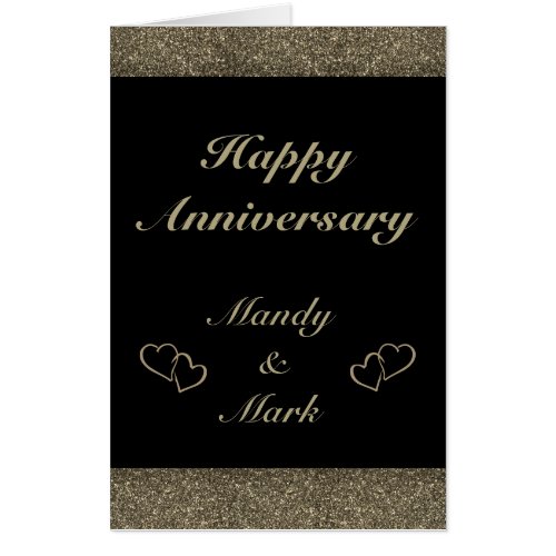 Giant personalised anniversary card
