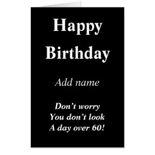 Giant personalised funny birthday card