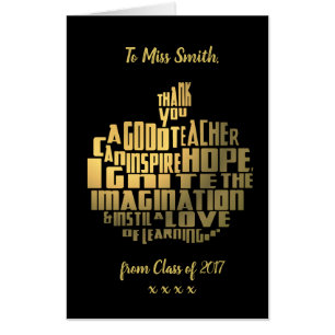 giant personalized teacher card for class to sign