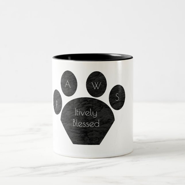 Giant Pet Paw Print Coffee Mug (Center)
