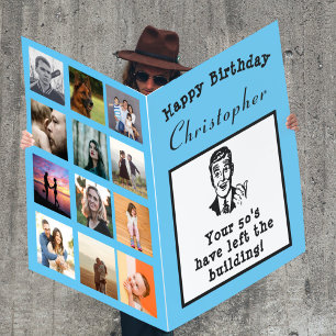 Giant Photo Any Age Birthday Card