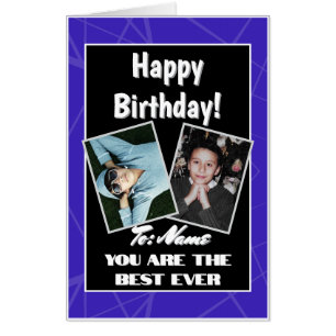 Giant Photo Card for Best Friend Black HAMbyWG