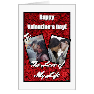 Giant Photo Card with Roses and Text HAMbyWG