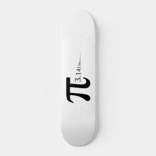 Giant "Pi" Symbol & 3.14... Skateboard Deck