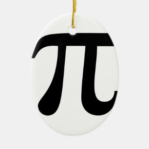 Giant "Pi" Symbol Ceramic Ornament